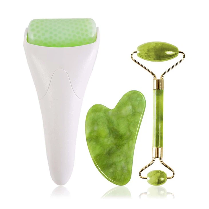 Soğutma Anti Kırışıklık Cilt Bakım Araçları Gua Sha Face Roller