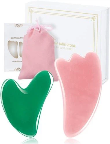 2 Paket Gua Sha Yüz Aleti Vücut Masajı Noel Hediyesi