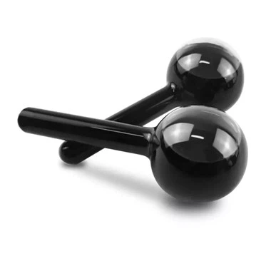 Yüz Masajı İçin Siyah Renkli Soğuk Rulo Buz Küreleri