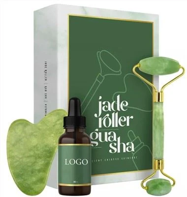Green Jade Roller ve Gua Sha Hediye Seti