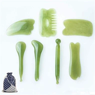 Doğal Reçine Gua Sha Sha Tool Masaj Araçları Seti