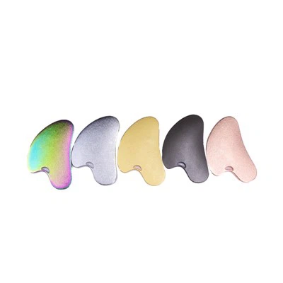 5 renkli 304 paslanmaz çelik metal gua sha